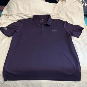 Adidas Men's Dark Purple Polo Shirt